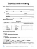 Mietvertrag für Wohnraum